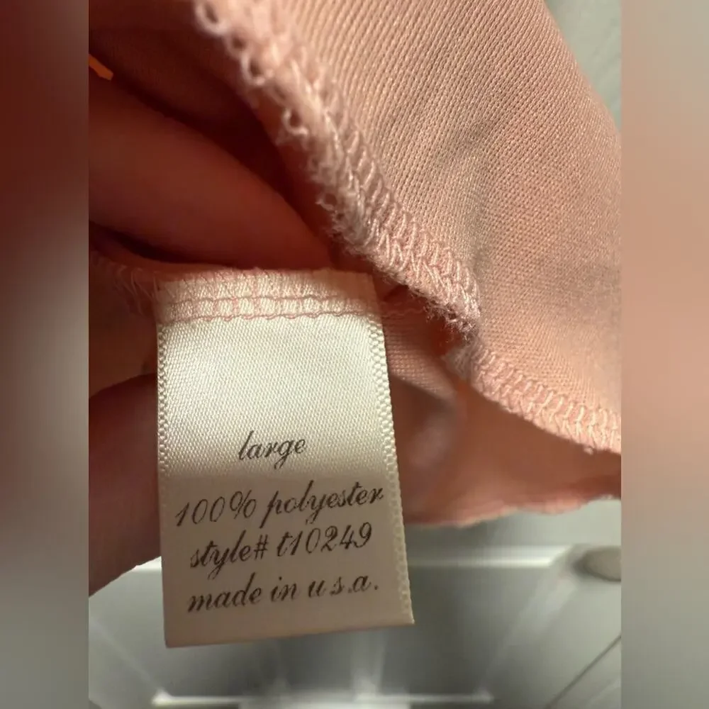 Boutique Plush Pink Floral Blouse Large - Picture 5 of 6
